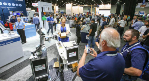 Automate 2023 in Detroit from May 22-25 will feature advances in robotics, vision, artificial intelligence (AI), motion control and other technologies from more than 600 exhibitors. Courtesy: Association for Advancing Automation (A3)